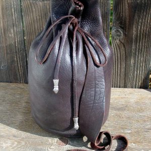 Drawstring bag, made from proper period 